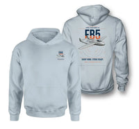Thumbnail for de Havilland Vampire FB5 design on light blue double-side hoodie, double-side print