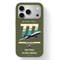 Thumbnail for Boeing 777-300ER design on green army magsafe iphone case