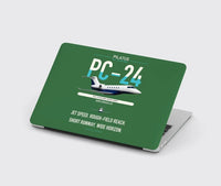 Thumbnail for Pilatus PC-24 design on green MacBook case