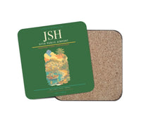 Thumbnail for Sitia Public Airport (JSH) design on green 1 piece coaster