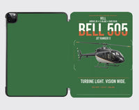 Thumbnail for Bell 505 Jet Ranger X design on green ipad tablet case