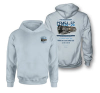 Thumbnail for CFM56-5C design on light blue hoodie