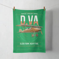 Thumbnail for Albatros D.Va design on green towel