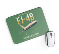 Thumbnail for FJ-4B Fury design on green rectangle mouse pad
