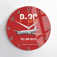 Thumbnail for P-3C Orion design on red no frame wall clock