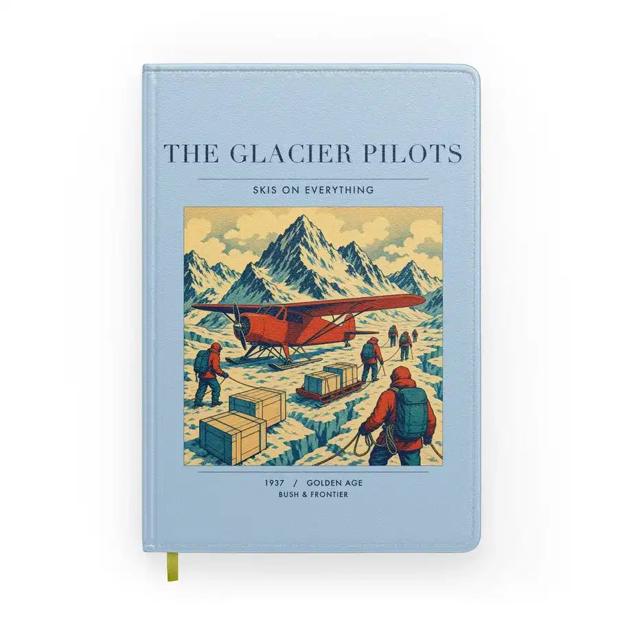 VINTAGE G4028 - The Glacier Pilots - Designed Notebooks design on lightblue