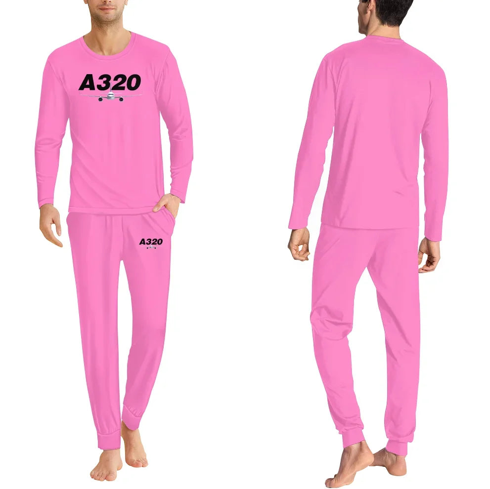 Super Airbus A320 men pajamas - Pink