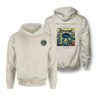 Thumbnail for VINTAGE G4505 - The Sandbag Hangar - Double-Side Hoodie design on khaki double side