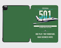 Thumbnail for Cessna 501 Citation I SP design on green ipad tablet case