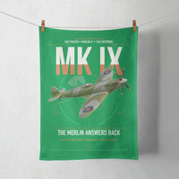 Thumbnail for Supermarine Spitfire Mk IX design on green towel