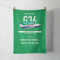 Thumbnail for Beechcraft Bonanza G36 design on green towel