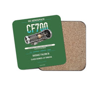 Thumbnail for CF700 design on green 1 piece coaster