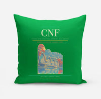 Thumbnail for Tancredo Neves International Airport (CNF) design on green pillow