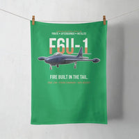 Thumbnail for F6U-1 Pirate Fire Built in the Tail design on green towel