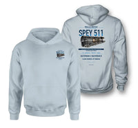 Thumbnail for SPEY 511 design on light blue hoodie