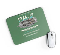 Thumbnail for PT6A-67 design on green rectangle mouse pad