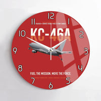 Thumbnail for KC-46A PEGASUS design on red no frame wall clock