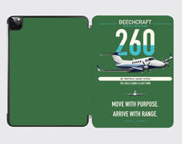 Thumbnail for Beechcraft King Air 260 design on green ipad tablet case