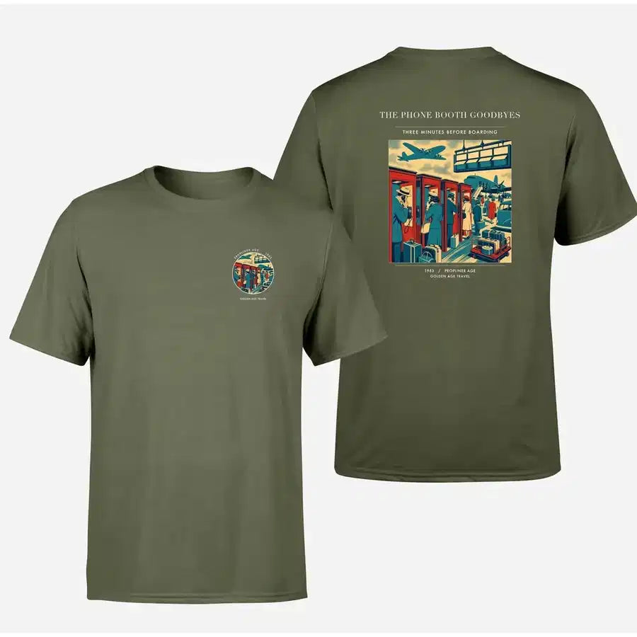 VINTAGE G4382 - The Phone Booth Goodbyes - Double-Side T-Shirt design on greenarmy double side t shirt