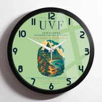 Thumbnail for Hewanorra International Airport (UVF) design on light green framed wall clock