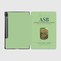 Thumbnail for Ashgabat International Airport (ASB) design on light green samsung tablet tablet case