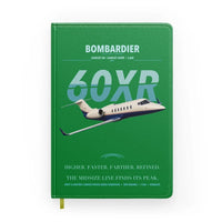 Thumbnail for Bombardier Learjet 60XR design on green notebook