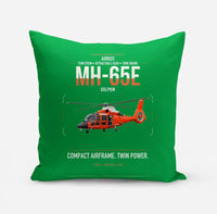 Thumbnail for Airbus MH-65E Dolphin design on green pillow