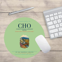 Thumbnail for Charlottesville–Albemarle Airport (CHO) design on light green round mouse pad