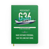 Thumbnail for Beechcraft Bonanza G36 design on green notebook