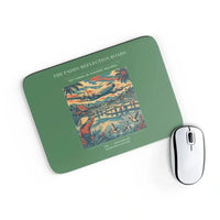 Thumbnail for VINTAGE G4497 - The Paddy Reflection Roads - Designed Mouse Pads design on green rectangle