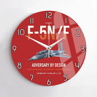Thumbnail for F-5N F Adversary design on red no frame wall clock