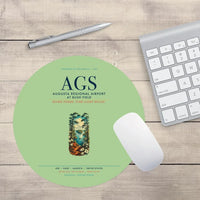 Thumbnail for Augusta Regional Airport at Bush Field (AGS) design on light green round mouse pad