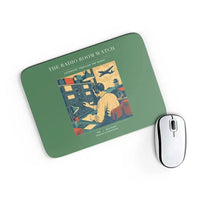 Thumbnail for VINTAGE G4514 - The Radio Room Watch - Designed Mouse Pads design on green rectangle