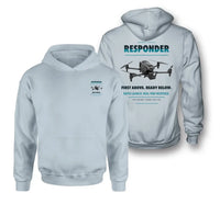 Thumbnail for BRINC Responder design on light blue hoodie