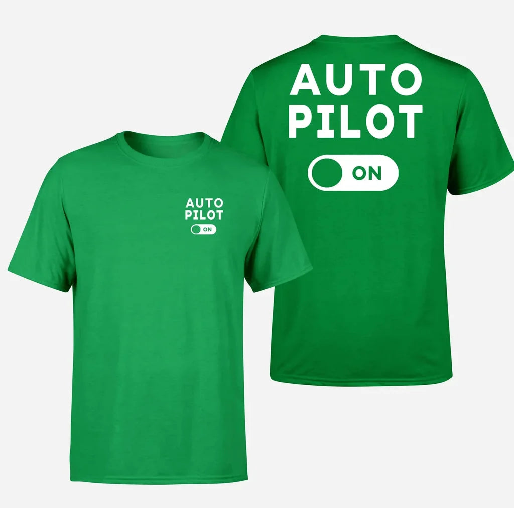 Customisable Auto Pilot ON Double-Side T T-Shirt - view 8