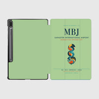 Thumbnail for Sangster International Airport (MBJ) design on light green samsung tablet tablet case