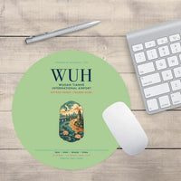 Thumbnail for Wuhan Tianhe International Airport (WUH) design on light green round mouse pad