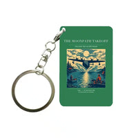 Thumbnail for VINTAGE G4441 - The Moonpath Takeoff - Designed Key Chain design on green