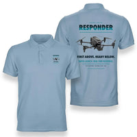 Thumbnail for BRINC Responder design on light blue polo