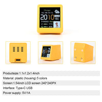 Thumbnail for Table clock — Small Portable Smart WiFi Weather Station Digital Alarm Clock on the printed clock face — view 18