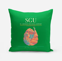 Thumbnail for St. George Regional Airport (SGU) design on green pillow