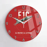 Thumbnail for Dassault Mirage F1C design on red no frame wall clock