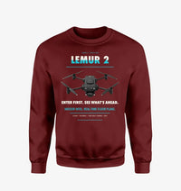 Thumbnail for BRINC LEMUR 2 design on wine red sweatshirt