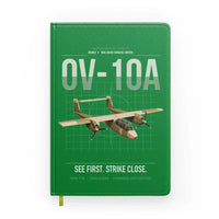 Thumbnail for OV-10A Bronco design on green notebook