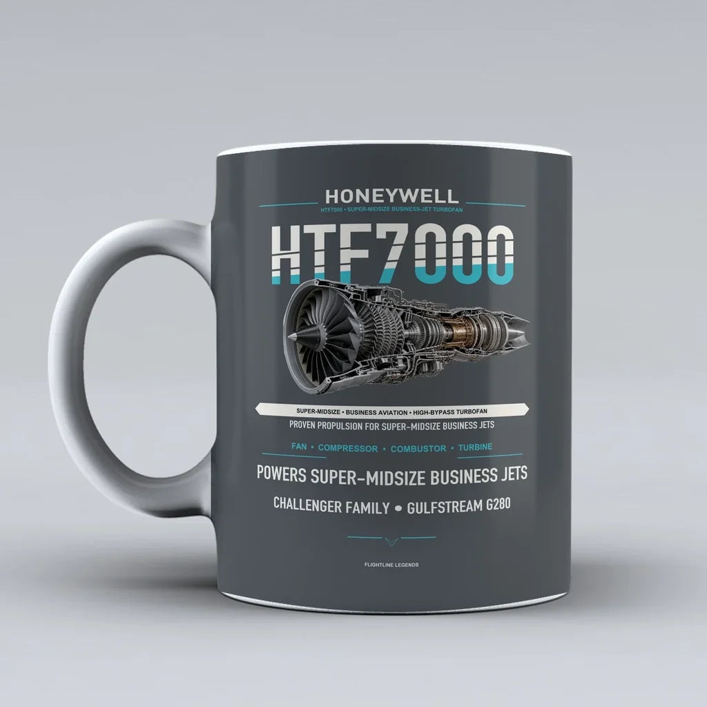 Mug design on gray htf7000