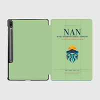Thumbnail for Nadi International Airport (NAN) design on light green samsung tablet tablet case