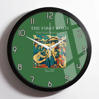 Thumbnail for VINTAGE G4144 - The First Solo - Designed Wall Clocks design on green framed