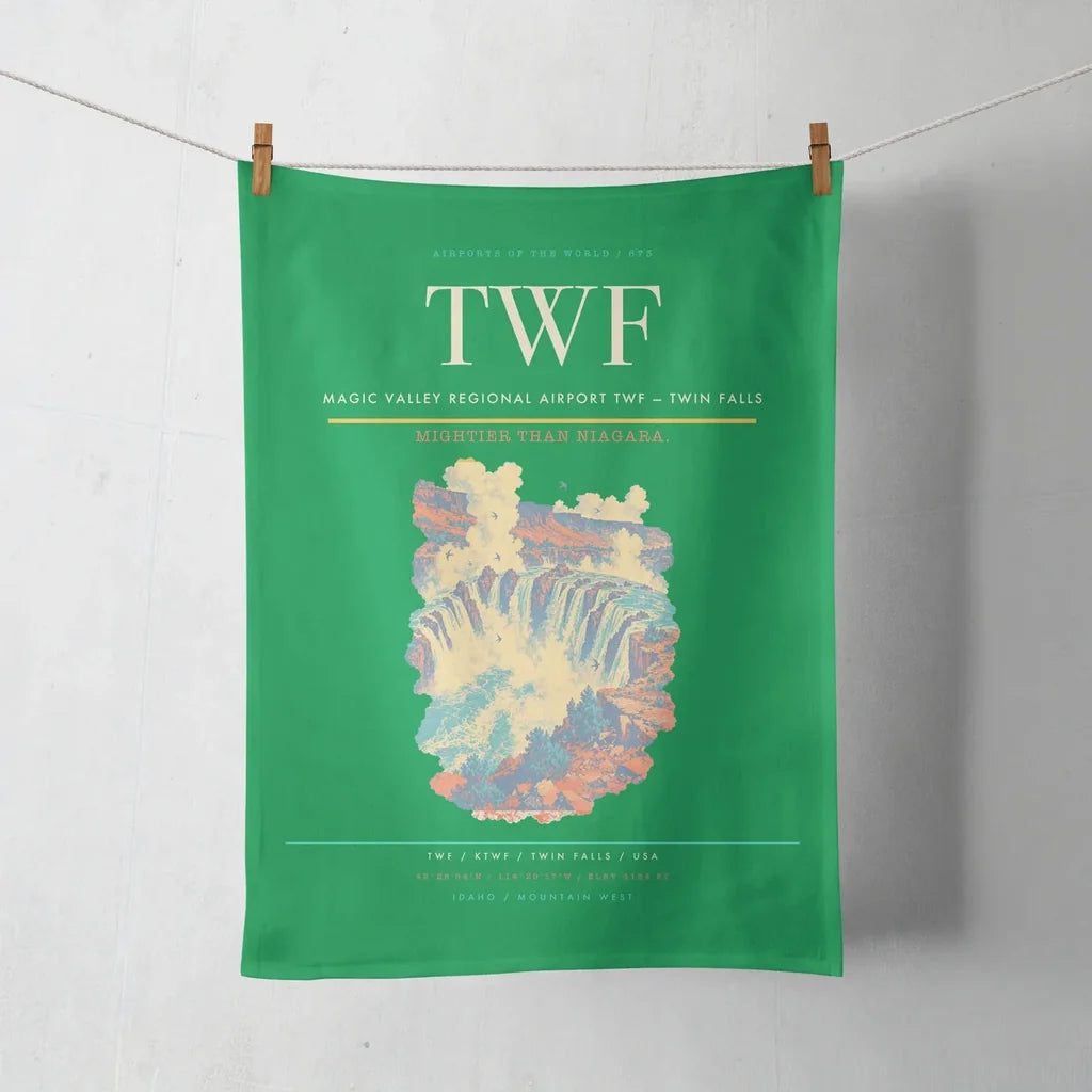 Magic Valley Regional Airport (TWF) design on green towel
