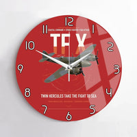 Thumbnail for Bristol Beaufighter TF X design on red no frame wall clock