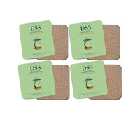 Thumbnail for Blaise Diagne International Airport (DSS) design on light green 4 pieces set coaster